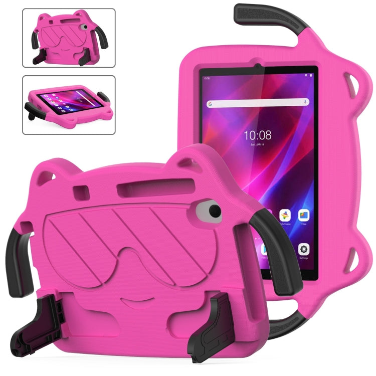 For Lenovo Tab M8 8506X 3rd Gen Ice Baby EVA Shockproof Hard PC Tablet Case(Rose Red+Black) - Lenovo by PMC TechLife | Online Shopping South Africa | PMC TechLife | Buy Now Pay Later Mobicred