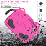 For Lenovo Tab M8 8506X 3rd Gen Ice Baby EVA Shockproof Hard PC Tablet Case(Rose Red+Black)