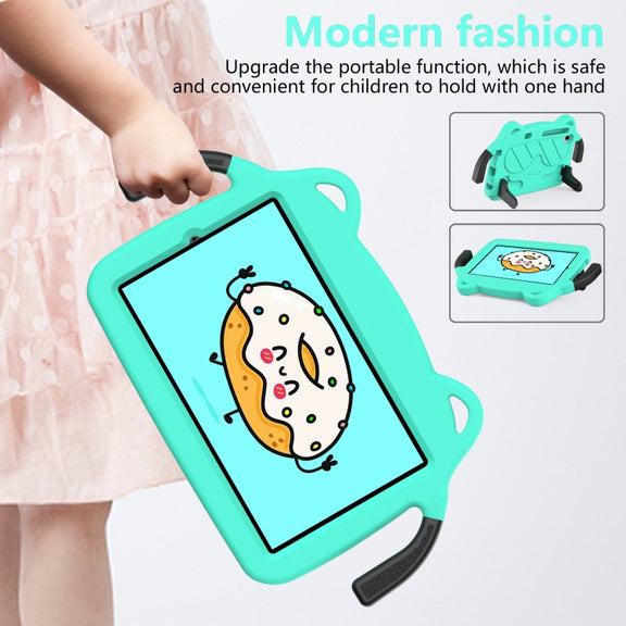 For Lenovo Tab M8 8506X 3rd Gen Ice Baby EVA Shockproof Hard PC Tablet Case(Mint Green+Black)
