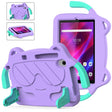 For Lenovo Tab M8 8506X 3rd Gen Ice Baby EVA Shockproof Hard PC Tablet Case(Light Purple+Mint Green) - Lenovo by PMC TechLife | Online Shopping South Africa | PMC TechLife | Buy Now Pay Later Mobicred