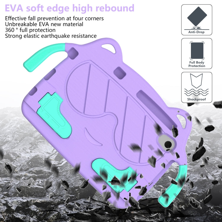 For Lenovo Tab M8 8506X 3rd Gen Ice Baby EVA Shockproof Hard PC Tablet Case(Light Purple+Mint Green)