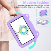 For Lenovo Tab M8 8506X 3rd Gen Ice Baby EVA Shockproof Hard PC Tablet Case(Light Purple+Mint Green)