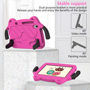 For TCL LE 2023 / Tab 8 2022 Ice Baby EVA Shockproof Hard PC Tablet Case(Rose Red+Black)