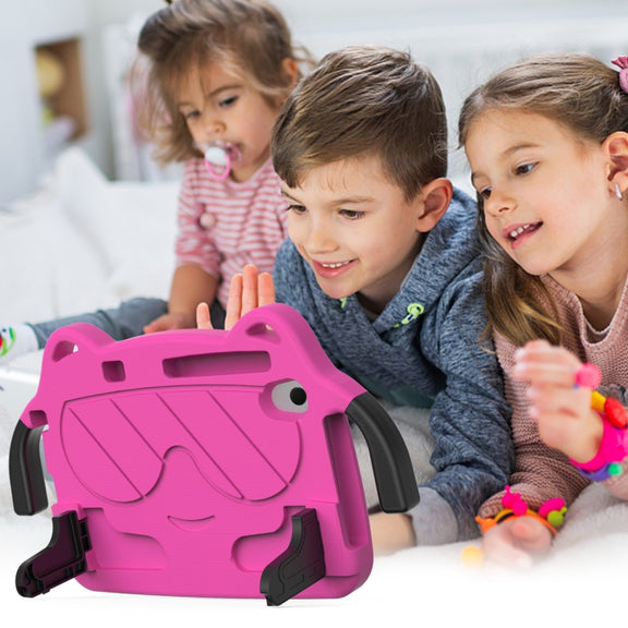 For TCL LE 2023 / Tab 8 2022 Ice Baby EVA Shockproof Hard PC Tablet Case(Rose Red+Black)