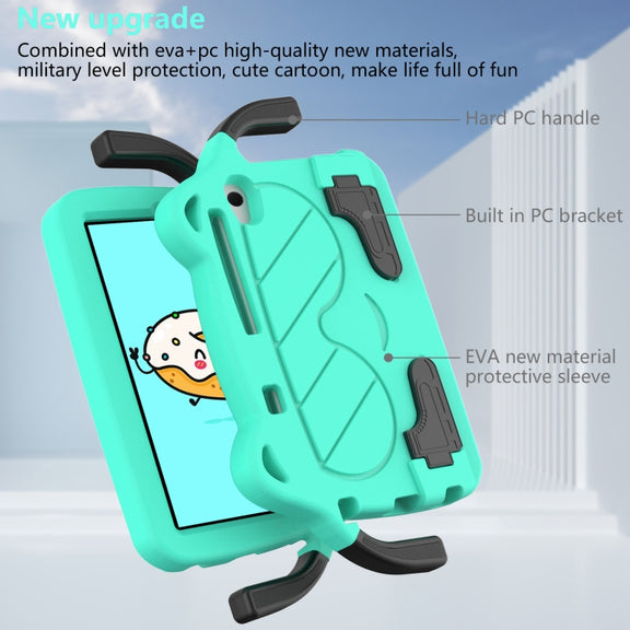 For TCL LE 2023 / Tab 8 2022 Ice Baby EVA Shockproof Hard PC Tablet Case(Mint Green+Black)