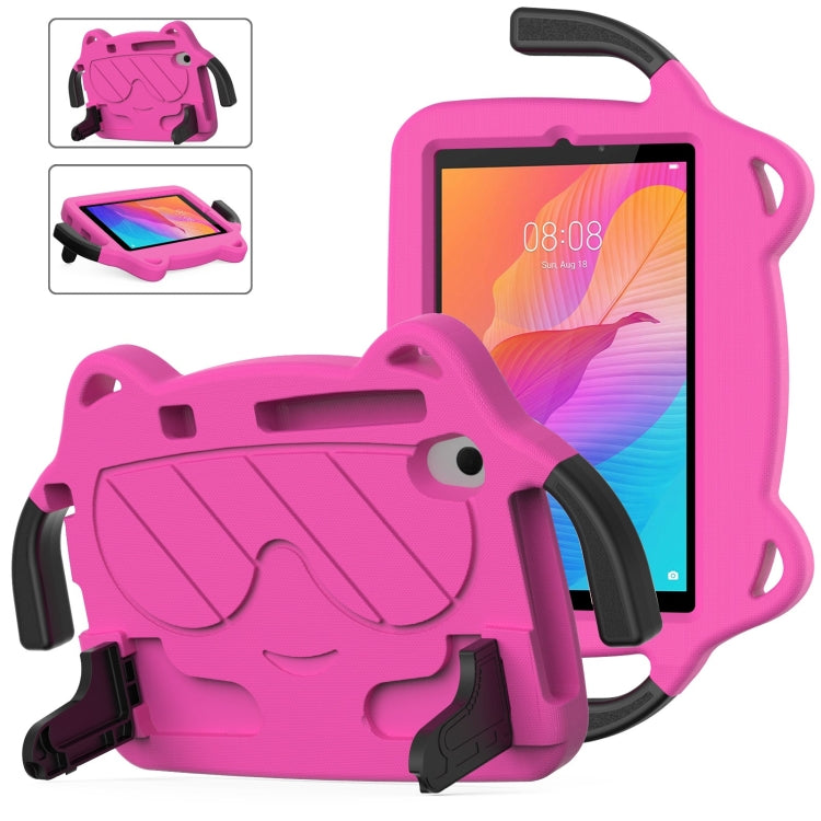 For Huawei MatePad T8 8.0 2020 Ice Baby EVA Shockproof Hard PC Tablet Case(Rose Red+Black) - Huawei by PMC TechLife | Online Shopping South Africa | PMC TechLife | Buy Now Pay Later Mobicred
