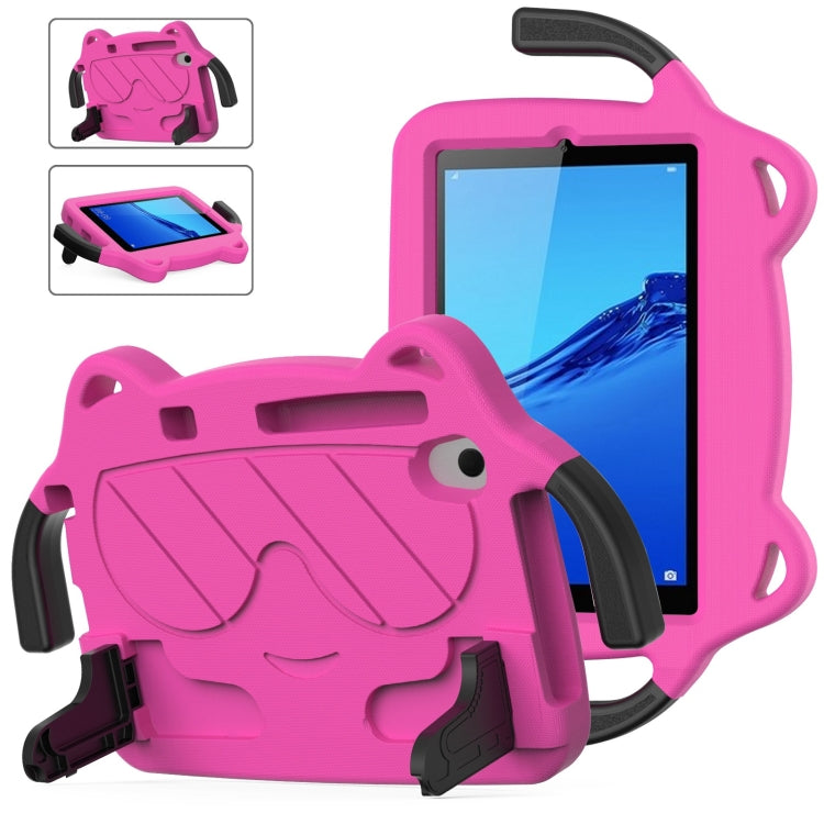 For Huawei MediaPad M5 Lite 8.0 Ice Baby EVA Shockproof Hard PC Tablet Case(Rose Red+Black) - Huawei by PMC TechLife | Online Shopping South Africa | PMC TechLife | Buy Now Pay Later Mobicred