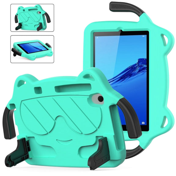 For Huawei MediaPad M5 Lite 8.0 Ice Baby EVA Shockproof Hard PC Tablet Case(Mint Green+Black)