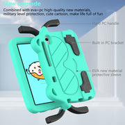 For Huawei MediaPad M5 Lite 8.0 Ice Baby EVA Shockproof Hard PC Tablet Case(Mint Green+Black)