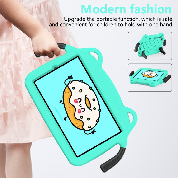 For Huawei MediaPad M5 Lite 8.0 Ice Baby EVA Shockproof Hard PC Tablet Case(Mint Green+Black)