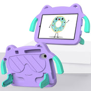 For Huawei MediaPad M5 Lite 8.0 Ice Baby EVA Shockproof Hard PC Tablet Case(Light Purple+Mint Green)