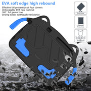 For Huawei MediaPad M5 Lite 8.0 Ice Baby EVA Shockproof Hard PC Tablet Case(Black+Blue)