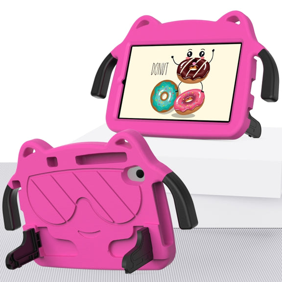 For Huawei MediaPad M6 8.4 2019/2020 Ice Baby EVA Shockproof Hard PC Tablet Case(Rose Red+Black)