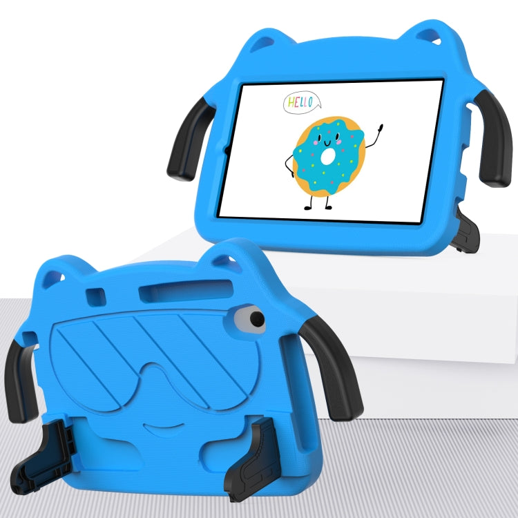 For Huawei MediaPad M6 8.4 2019/2020 Ice Baby EVA Shockproof Hard PC Tablet Case(Black+Blue)