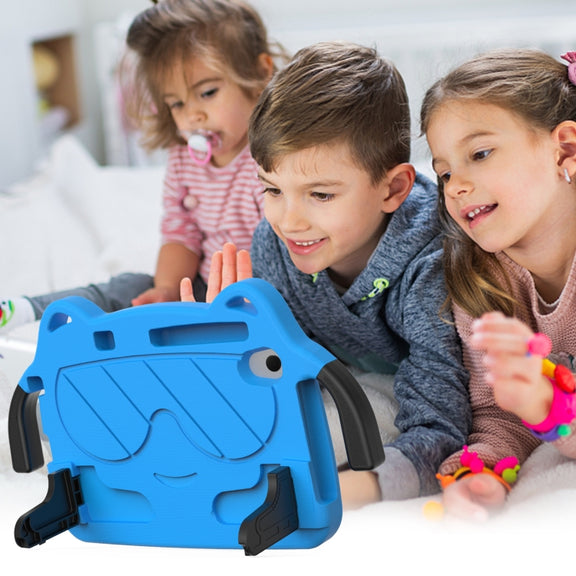 For Huawei MediaPad M6 8.4 2019/2020 Ice Baby EVA Shockproof Hard PC Tablet Case(Black+Blue)