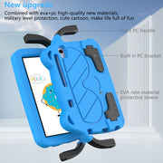 For Huawei MediaPad M6 8.4 2019/2020 Ice Baby EVA Shockproof Hard PC Tablet Case(Black+Blue)