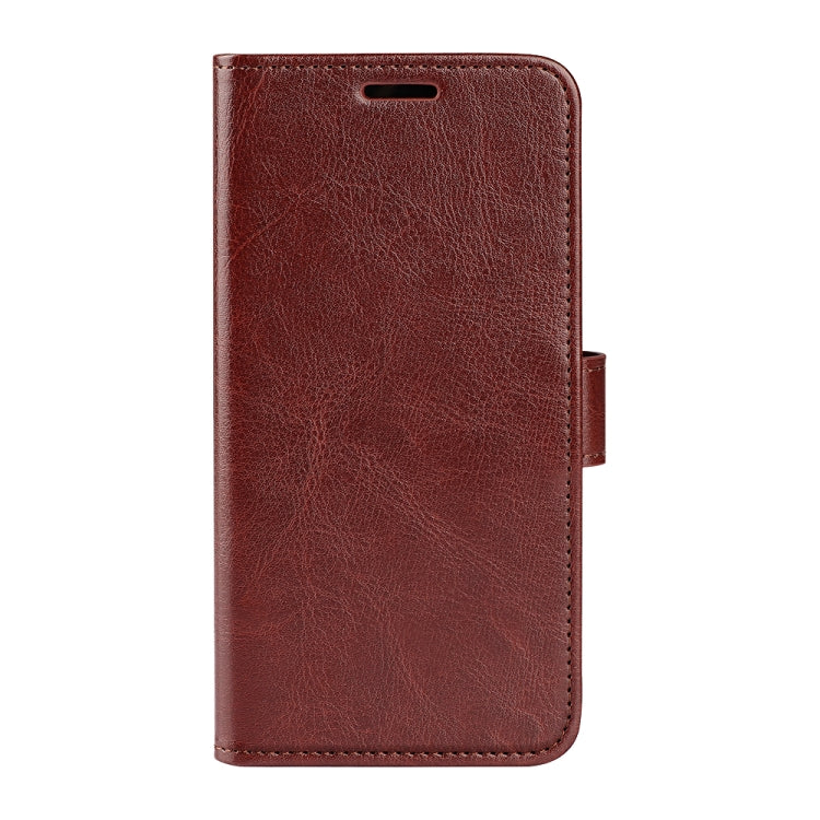 For iPhone 16 Pro R64 Texture Horizontal Flip Leather Phone Case(Brown) - iPhone 16 Pro Cases by PMC TechLife | Online Shopping South Africa | PMC TechLife | Buy Now Pay Later Mobicred