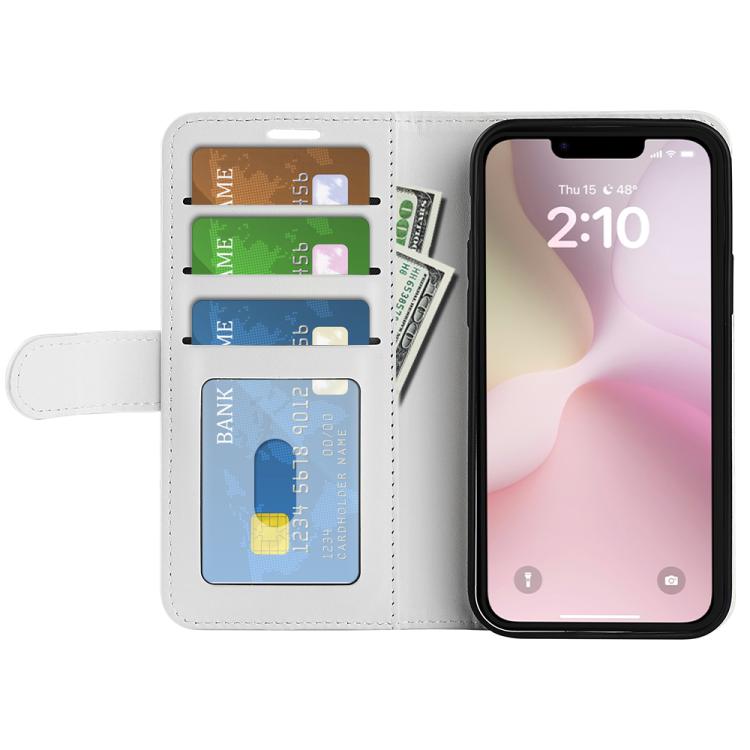 For iPhone 16e R64 Texture Horizontal Flip Leather Phone Case(White) - iPhone 16e Cases by PMC TechLife | Online Shopping South Africa | PMC TechLife | Buy Now Pay Later Mobicred