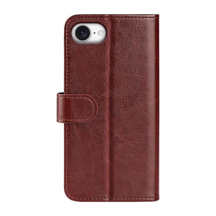 For iPhone 16e R64 Texture Horizontal Flip Leather Phone Case(Brown) - iPhone 16e Cases by PMC TechLife | Online Shopping South Africa | PMC TechLife | Buy Now Pay Later Mobicred