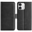 For iPhone 16 Pro Dual-side Magnetic Buckle Horizontal Flip Leather Phone Case(Black) - iPhone 16 Pro Cases by PMC TechLife | Online Shopping South Africa | PMC TechLife | Buy Now Pay Later Mobicred