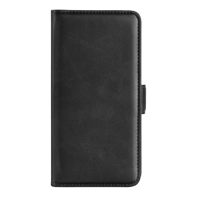 For iPhone 16e Dual-side Magnetic Buckle Horizontal Flip Leather Phone Case(Black) - iPhone 16e Cases by PMC TechLife | Online Shopping South Africa | PMC TechLife | Buy Now Pay Later Mobicred