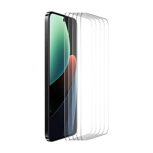 For Xiaomi 14 5pcs ENKAY Hat-Prince 0.26mm 9H 2.5D High Aluminum-silicon Tempered Glass Film - free shipping - PMC Jewellery - Order now!