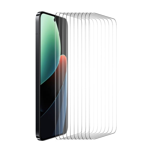 For Xiaomi 14 10pcs ENKAY Hat-Prince 0.26mm 9H 2.5D High Aluminum-silicon Tempered Glass Film - free shipping - PMC Jewellery - Order now!