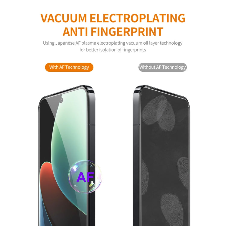 For Xiaomi 14 10pcs ENKAY Hat-Prince 0.26mm 9H 2.5D High Aluminum-silicon Tempered Glass Film