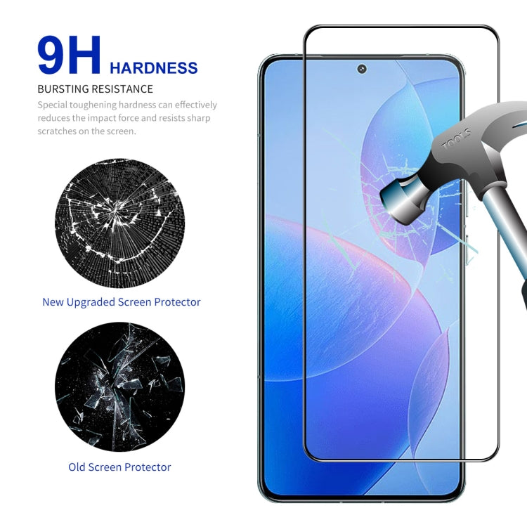 For Redmi K70 / K70 Pro / K70E ENKAY Hat-Prince Full Glue High Aluminum-silicon Tempered Glass Film