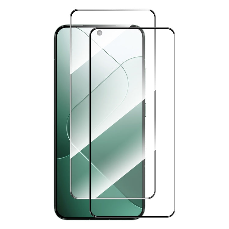For Xiaomi 14 2pcs ENKAY Hat-Prince Full Glue High Aluminum-silicon Tempered Glass Film - 14 Tempered Glass by ENKAY | Online Shopping South Africa | PMC TechLife