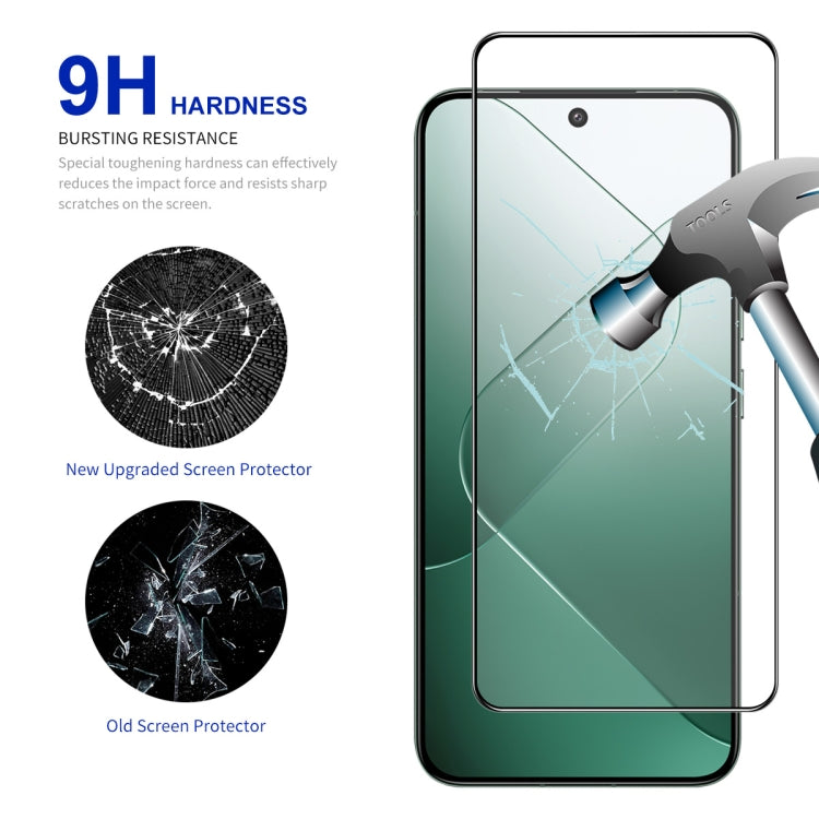 For Xiaomi 14 5pcs ENKAY Hat-Prince Full Glue High Aluminum-silicon Tempered Glass Film