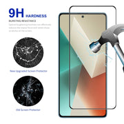 For Redmi Note 13 / Note 13 Pro 10pcs ENKAY Hat-Prince Full Glue High Aluminum-silicon Tempered Glass Film
