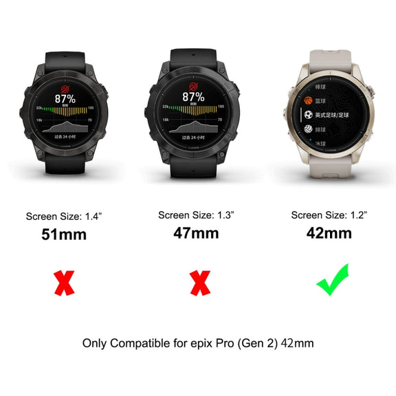 For Garmin Epix Pro Gen 2 42mm ENKAY 3D Full Coverage Soft PC Edge PMMA HD Screen Protector Film
