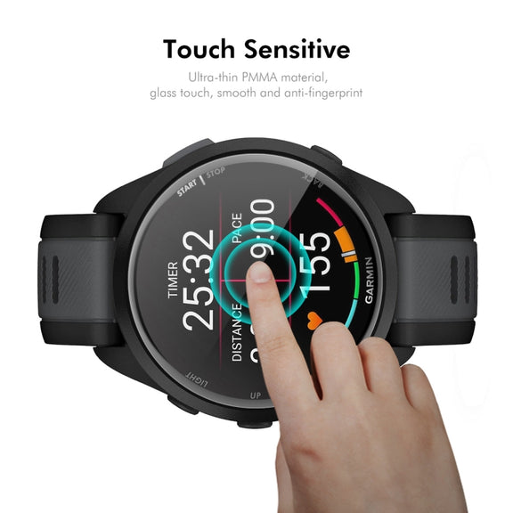 For Garmin Forerunner 165 / 165 Music ENKAY 3D Full Coverage Soft PC Edge PMMA HD Screen Protector Film