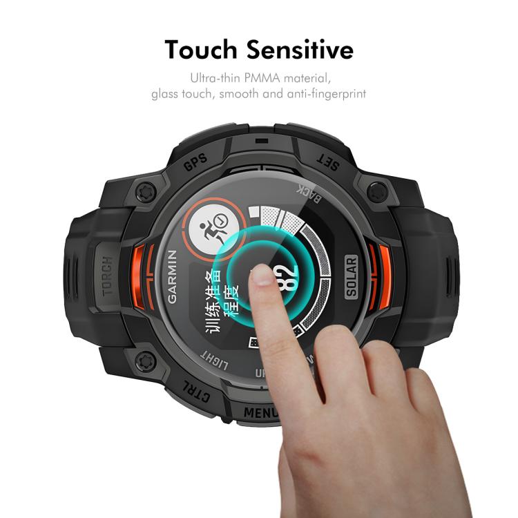 For Garmin Instinct 3 AMOLED / Solar 45mm ENKAY 3D Full Coverage Soft PC Edge PMMA HD Screen Protector Film - free shipping - PMC TechLife - Order now!