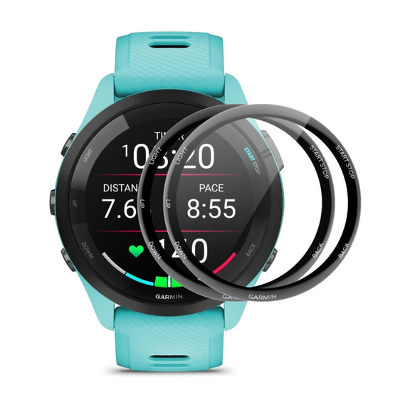 For Garmin Forerunner 265S 2pcs ENKAY 3D Full Coverage Soft PC Edge PMMA HD Screen Protector Film