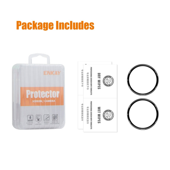 For Garmin Forerunner 265S 2pcs ENKAY 3D Full Coverage Soft PC Edge PMMA HD Screen Protector Film