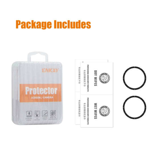For Garmin Forerunner 945 2pcs ENKAY 3D Full Coverage Soft PC Edge PMMA HD Screen Protector Film