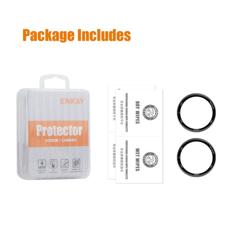 For Garmin Forerunner 158 2pcs ENKAY 3D Full Coverage Soft PC Edge PMMA HD Screen Protector Film