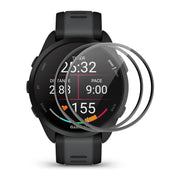 For Garmin Forerunner 165 / 165 Music 2pcs ENKAY 3D Full Coverage Soft PC Edge PMMA HD Screen Protector Film
