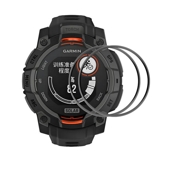 For Garmin Instinct E 45mm 2pcs ENKAY 3D Full Coverage Soft PC Edge PMMA HD Screen Protector Film