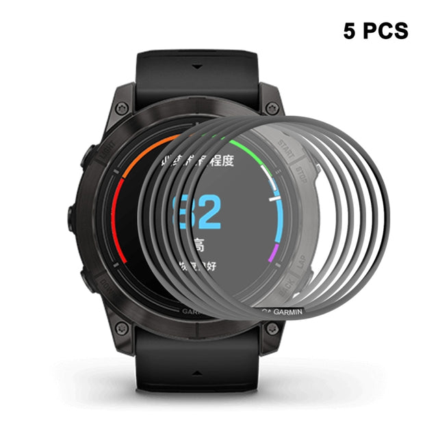 For Garmin Epix Pro Gen 2 51mm 5pcs ENKAY 3D Full Coverage Soft PC Edge + PMMA HD Screen Protector Film