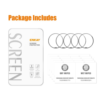 For Garmin Epix Pro Gen 2 51mm 5pcs ENKAY 3D Full Coverage Soft PC Edge + PMMA HD Screen Protector Film - Screen Protector by ENKAY | Online Shopping South Africa | PMC Jewellery