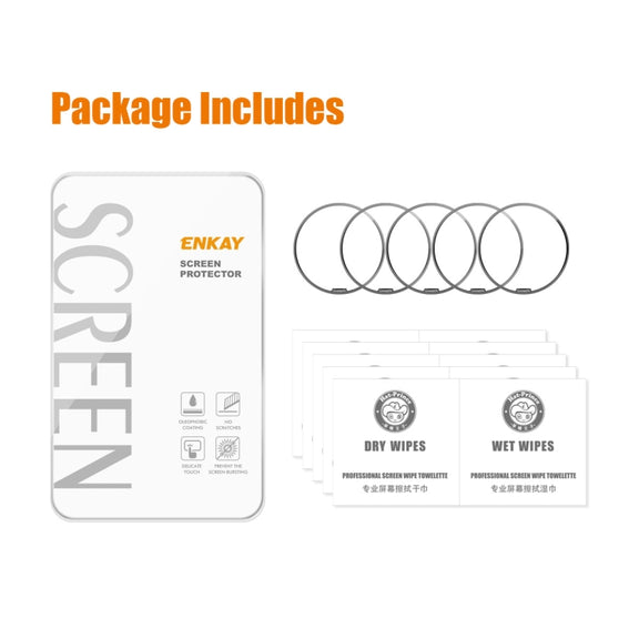 For Garmin Epix Pro Gen 2 42mm 5pcs ENKAY 3D Full Coverage Soft PC Edge PMMA HD Screen Protector Film