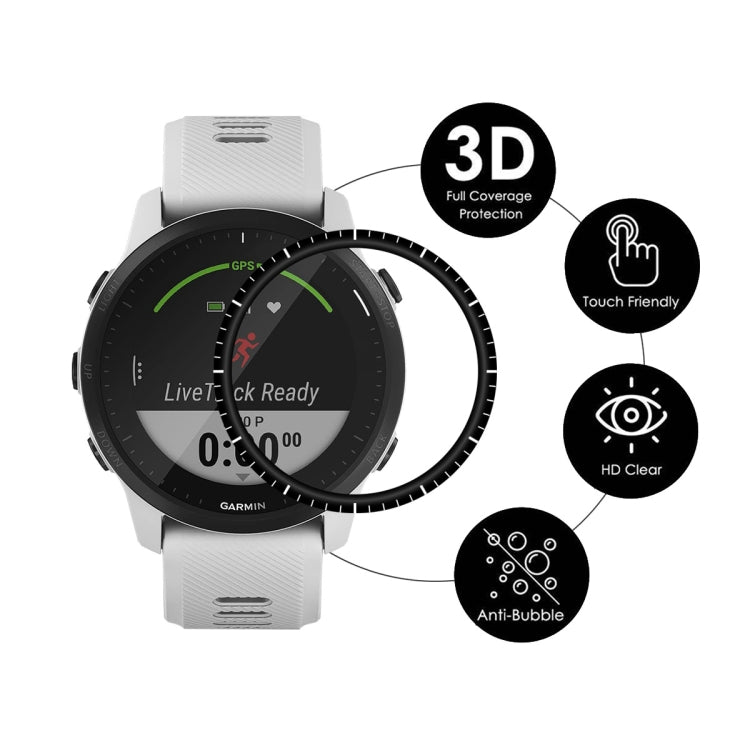 For Garmin Forerunner 945 5pcs ENKAY 3D Full Coverage Soft PC Edge PMMA HD Screen Protector Film
