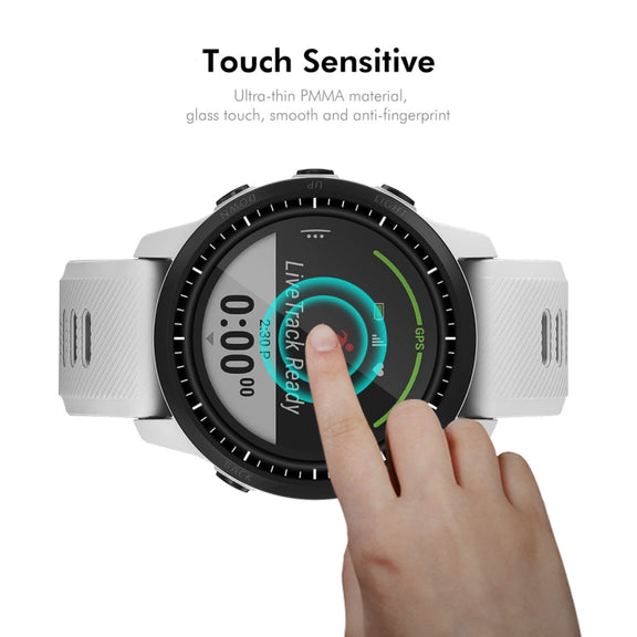 For Garmin Forerunner 945 5pcs ENKAY 3D Full Coverage Soft PC Edge PMMA HD Screen Protector Film