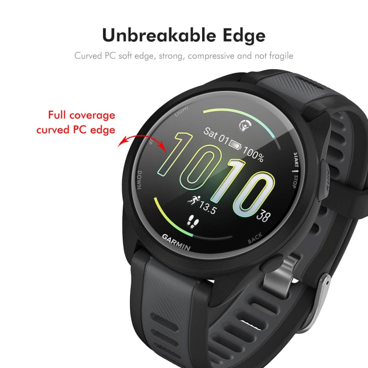 For Garmin Forerunner 165 / 165 Music 5pcs ENKAY 3D Full Coverage Soft PC Edge PMMA HD Screen Protector Film