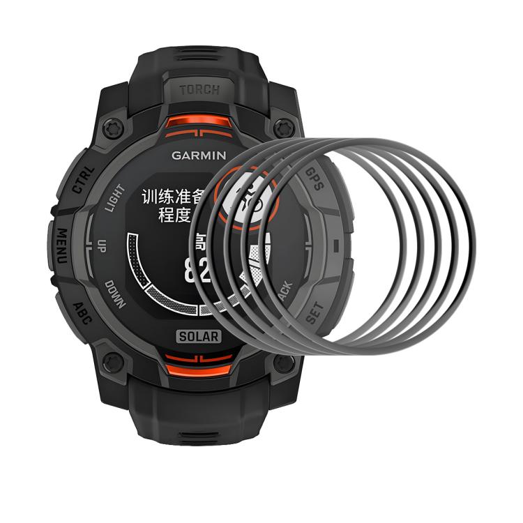 For Garmin Instinct 3 AMOLED / Solar 45mm 5pcs ENKAY 3D Full Coverage Soft PC Edge PMMA HD Screen Protector Film - free shipping - PMC TechLife - Order now!