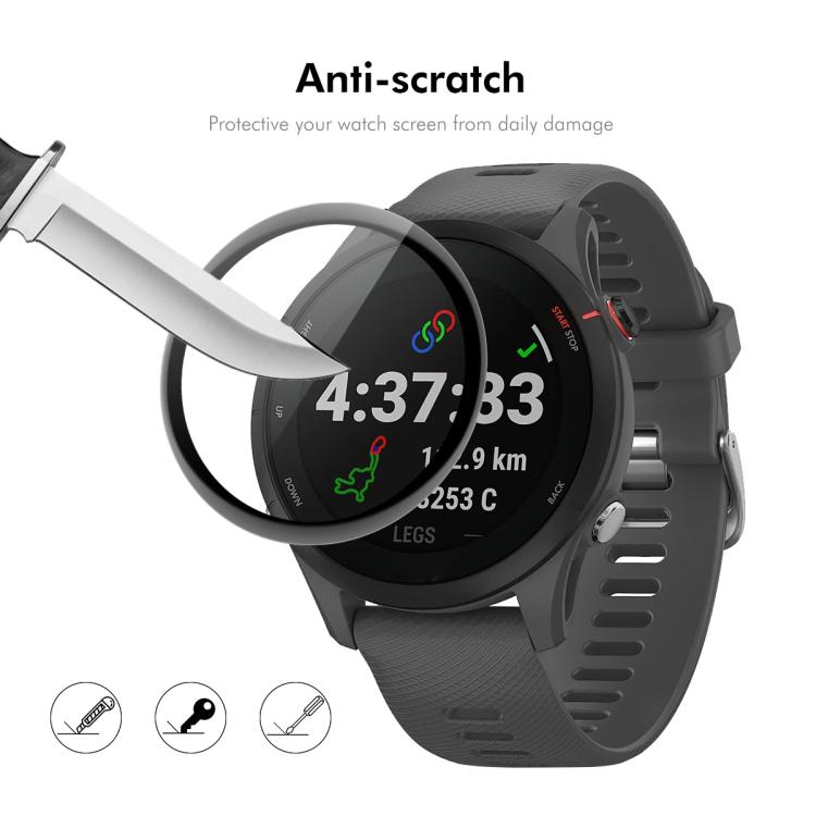 For Garmin vivoactive 6 5pcs ENKAY 3D Full Coverage Soft PC Edge PMMA HD Screen Protector Film