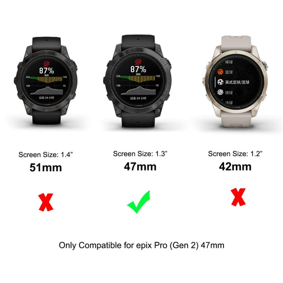 For Garmin Epix Pro Gen 2 47mm 10pcs ENKAY 3D Full Coverage Soft PC Edge PMMA HD Screen Protector Film